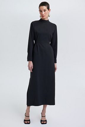 لباس حجاب مشکی زنانه نیمه فیت Touche Prive - کد 838354112