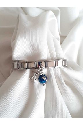 دستبند استیل (فولاد) متالیک زنانه استیل (فولاد) bijoux uniques - کد 874787663