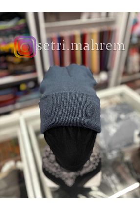 کلاه پشمی آبی زنانه اکریلیک DALMAÇ TEKSTİL - کد 875084228