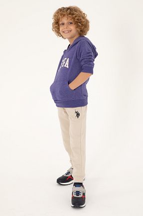 سوئیشرت بنفش بچه گانه ساده U.S. Polo Assn. - کد 865434988