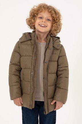 کاپشن خاکی بچه گانه پارچه U.S. Polo Assn. - کد 856854006