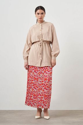 ترنچکت بژ زنانه Mizalle - کد 875130428