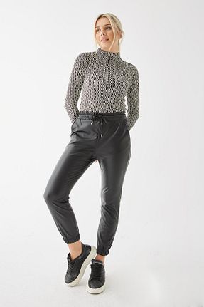 شلوار مشکی زنانه پلی استر Fashion Friends - کد 765352590