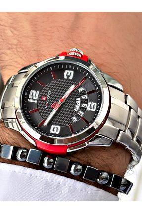 ساعت مچی قرمز مردانه 42 میلی متر Naviforce - کد 875056575