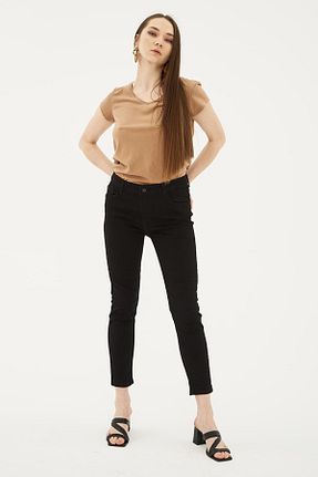 شلوار مشکی زنانه پارچه Fashion Friends - کد 783286989