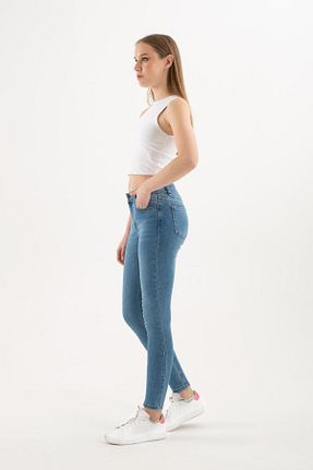 شلوار جین آبی زنانه پاچه تنگ Fashion Friends - کد 376133880