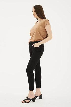شلوار مشکی زنانه پارچه Fashion Friends - کد 783286989