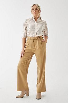 شلوار بژ زنانه پارچه Fashion Friends - کد 765270491