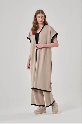 رویه بژ زنانه اکریلیک Mizalle - کد 467867955