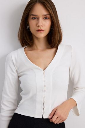 بلوز نباتی زنانه ساده BABOKAH - کد 875128118