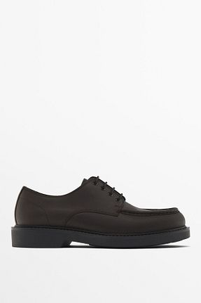 کفش کلاسیک قهوه ای مردانه چرم خالص Massimo Dutti - کد 875152139
