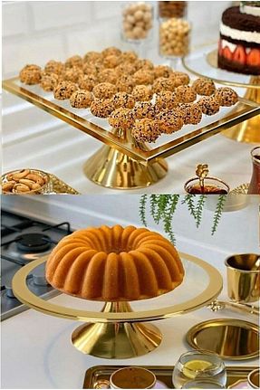 بشقاب طلائی شیشه Fiyakalı Ürünler Atölyesi - کد 457088205