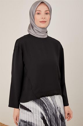 بلوز حجاب مشکی زنانه رگولار Armine - کد 679240285