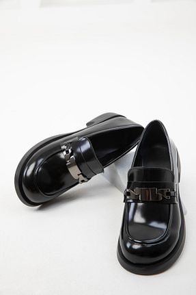 کفش لوفر مشکی زنانه چرم مصنوعی SOHO - کد 871644041