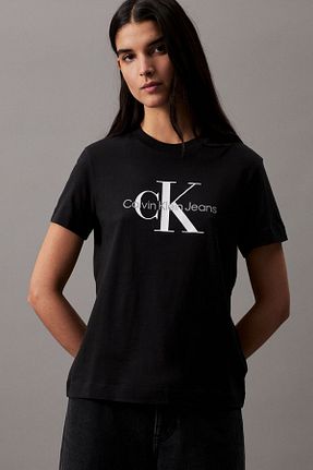 تیشرت مشکی زنانه رگولار Calvin Klein - کد 285995505