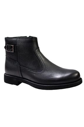 بوت / نیم بوت مشکی مردانه چرم خالص BTMZ - کد 51743968