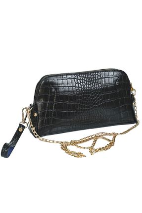 کیف مجلسی مشکی زنانه چرم مصنوعی Kurtuluş Çanta - کد 51765918