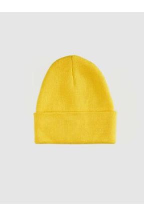 کلاه پشمی زرد زنانه کد 52641039