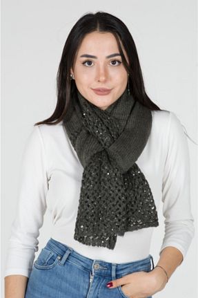شال گردن طوسی زنانه تریکو Genel Markalar - کد 52968641
