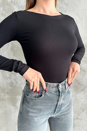 بلوز مشکی زنانه ساده macharel jeans - کد 873217401