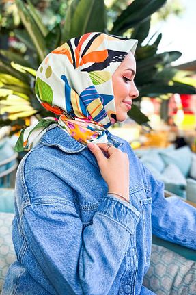 روسری رنگی پلی استر Sultan - کد 873240460