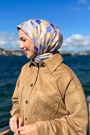 روسری رنگی پلی استر Sultan - کد 873240979