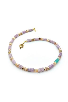 گردنبند جواهر رنگی زنانه سنگ طبیعی Heii - کد 873237740