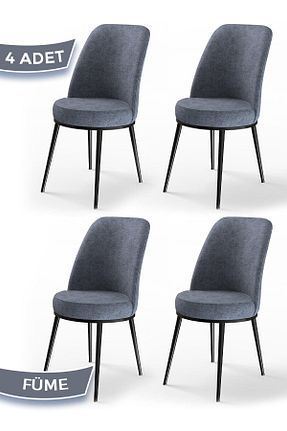 صندلی آشپزخانه طوسی فلزی Canisa Concept - کد 98546598