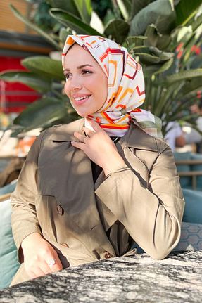 روسری رنگی پلی استر Sultan - کد 873240500