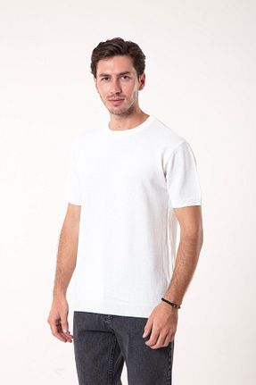 تیشرت سفید مردانه رگولار figo - کد 872413622
