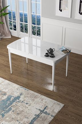 میز آشپزخانه سفید MDF Canisa Concept - کد 48016434