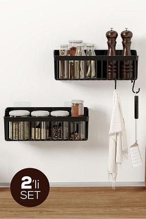 نظم دهنده حمام مشکی پلاستیک Vienev - کد 873340281