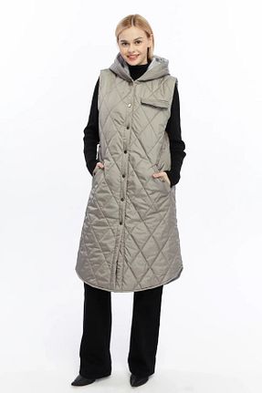 جلیقه حجاب طوسی زنانه رگولار exxitcollection - کد 873259762
