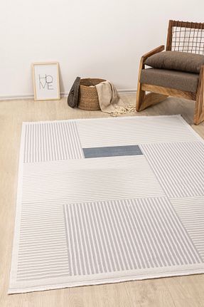فرش طوسی قابل شستشو Koza Halı - کد 873261194