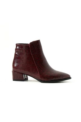 بوت / نیم بوت زرشکی زنانه چرم مصنوعی DUXAL SHOES - کد 873283191