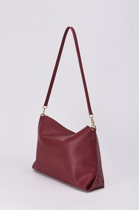 کیف دوشی زرشکی زنانه چرم مصنوعی YOURBAG - کد 873271490