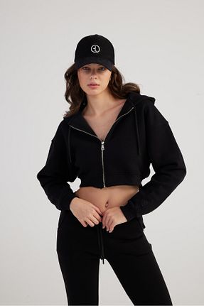 سوئیشرت مشکی زنانه ساده HOLLY LOLLY - کد 160385031
