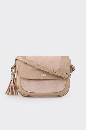 کیف دوشی بژ زنانه پارچه ای Elle - کد 863289239