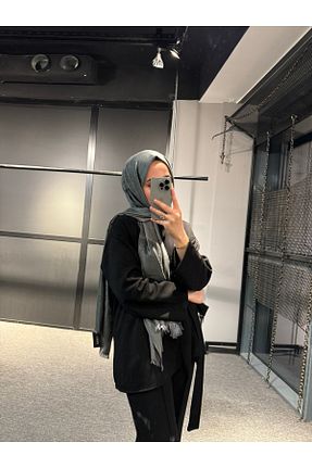 شال طوسی زنانه کشمیر BAHARİLTAS - کد 873328325
