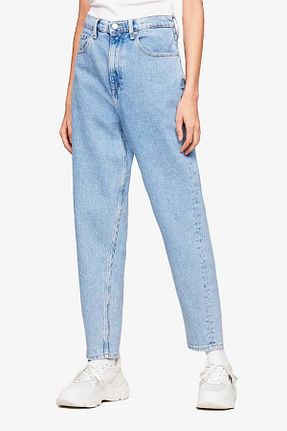 شلوار جین سرمه ای زنانه پاچه لوله تفنگی Tommy Jeans - کد 873326962
