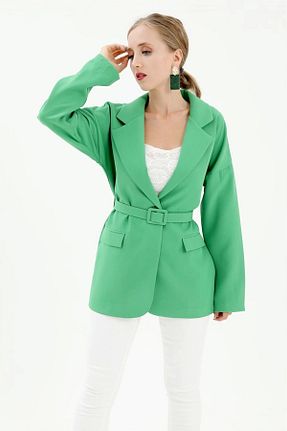 کت بلیزر سبز زنانه پلی استر GIDY - کد 873353821