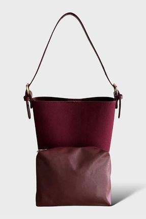 کیف دوشی زرشکی زنانه چرم مصنوعی Cosy Bag - کد 873373861