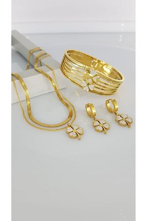 ست استیل زرد زنانه استیل ضد زنگ SONES - کد 873394529