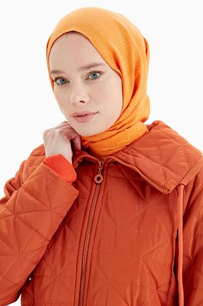 شال نارنجی زنانه پنبه ای Tuğba - کد 873391566