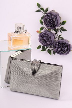 کیف مجلسی طلائی زنانه چرم مصنوعی weem bag - کد 871674761