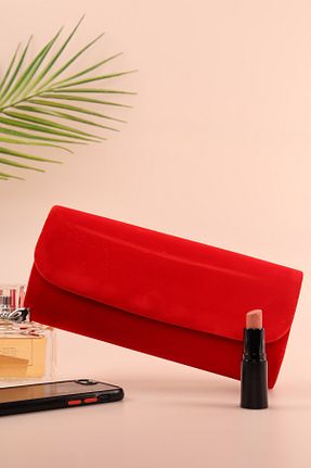 کیف مجلسی قرمز زنانه چرم مصنوعی weem bag - کد 868566120