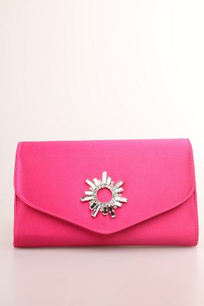 کیف مجلسی صورتی زنانه چرم مصنوعی weem bag - کد 868566828