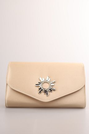 کیف مجلسی بژ زنانه چرم مصنوعی weem bag - کد 868566556