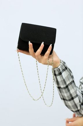 کیف مجلسی مشکی زنانه چرم مصنوعی weem bag - کد 871673272