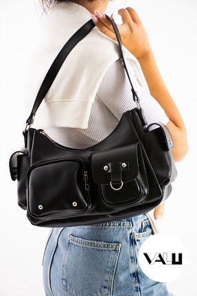 کیف دوشی مشکی زنانه چرم مصنوعی Valu Accessorize - کد 873414933